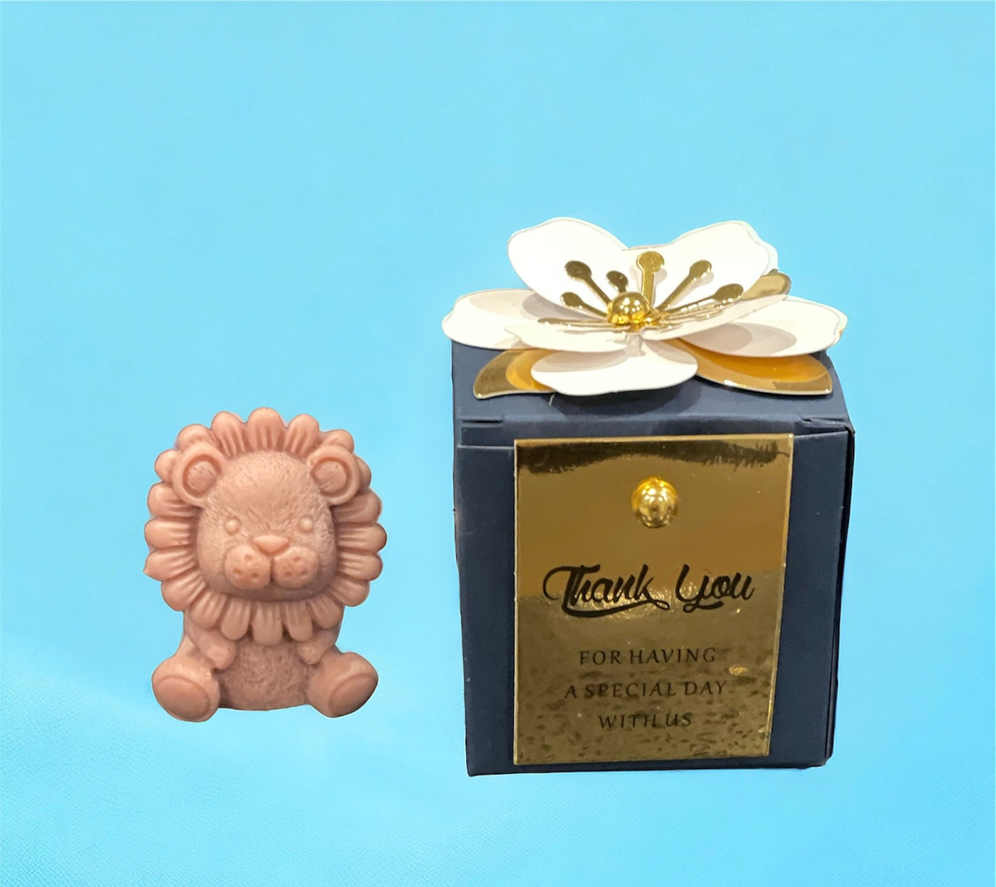 Mini Lion Scented Candles | Baby Shower Favours | Christening Favours | Birthday Party Gifts