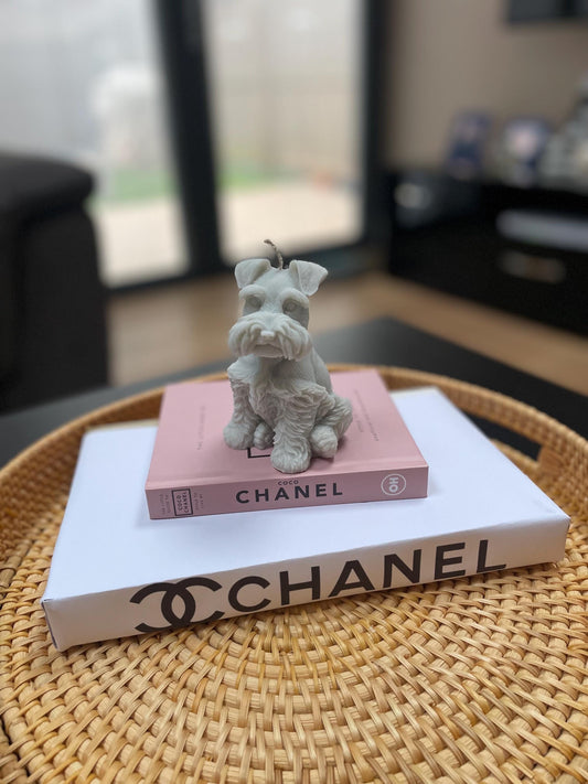 Little Schnauzer Puppy Candle | Dog lovers perfect gift