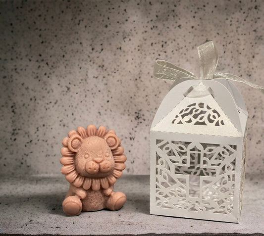 Mini Lion Scented Candles | Baby Shower Favours | Christening Favours | Birthday Party Gifts