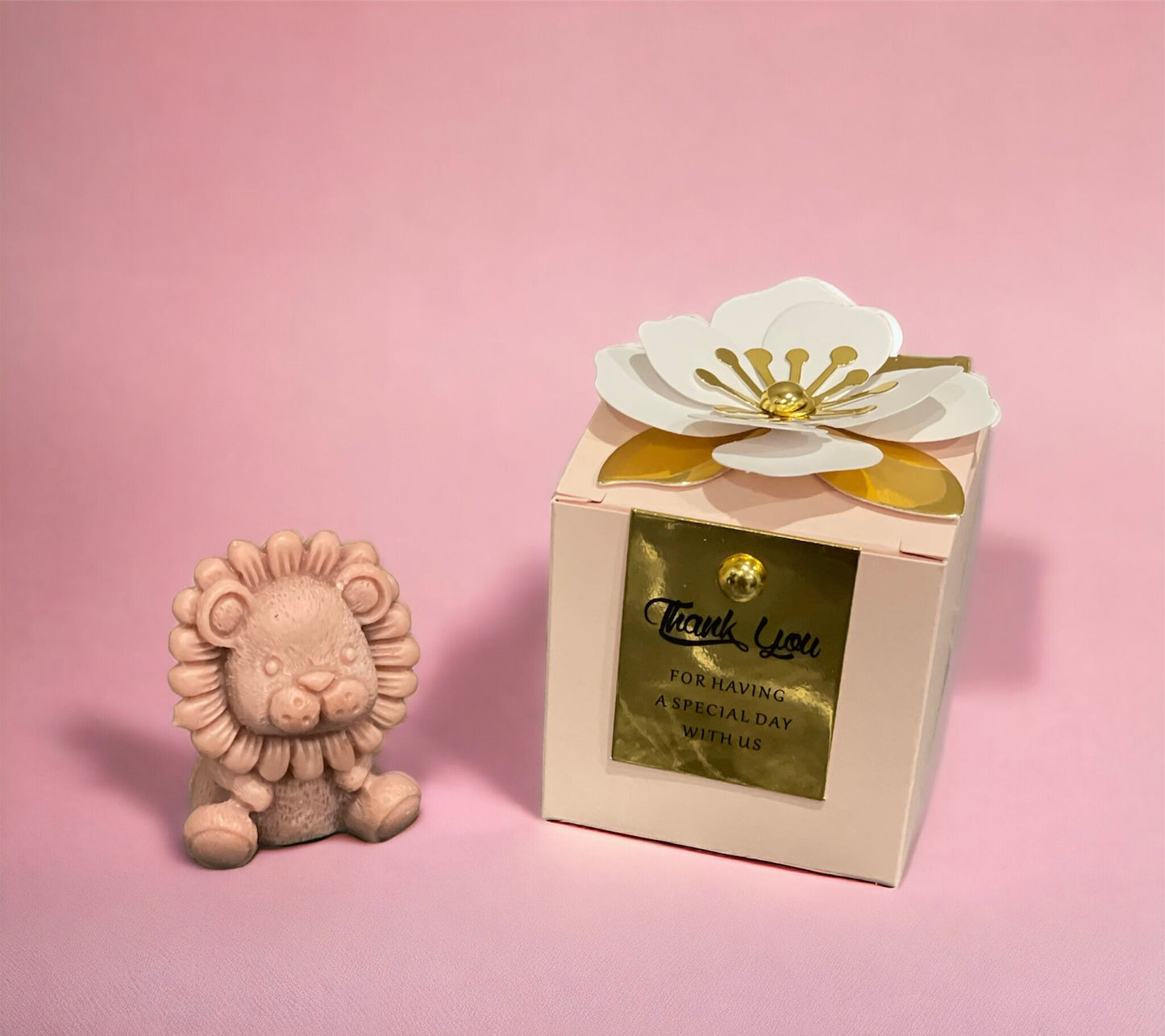 Mini Lion Scented Candles | Baby Shower Favours | Christening Favours | Birthday Party Gifts