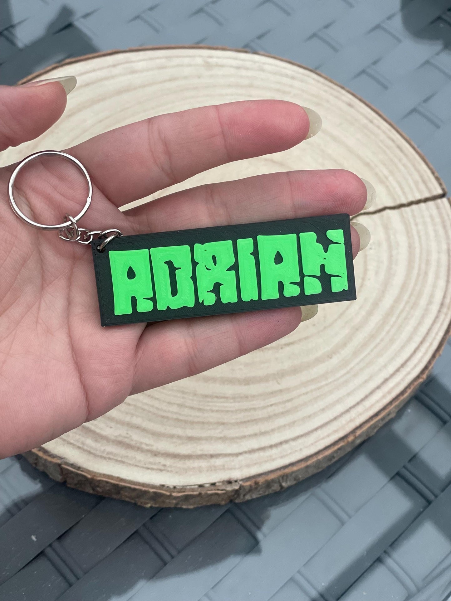 Personalised Name Keyring | Kids Name Keychain | Party Bag Filler | Backpack Keychain | Lunchbox Keyring