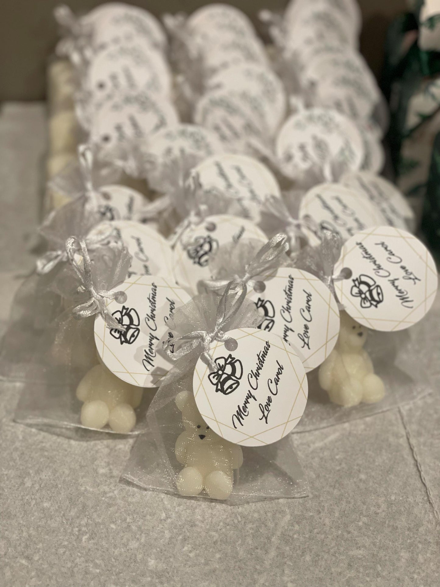 Personalised Baby Shower Favours | Baby Shower Gifts | Mini Teddy Bear  scented candle | Gender Reveal favors | Thank you for coming