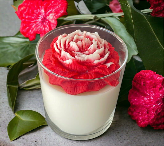 Scented Peony candle - Personalised present | Valentine’s Day gift | Soy wax candle | Cozy Aromatherapy | Home decor